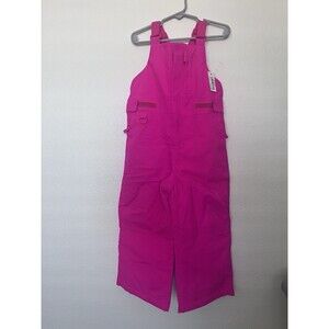 NEW Amazon Essentials Water Resistant Snow Bib Pants Pink 4T 20" Inseam